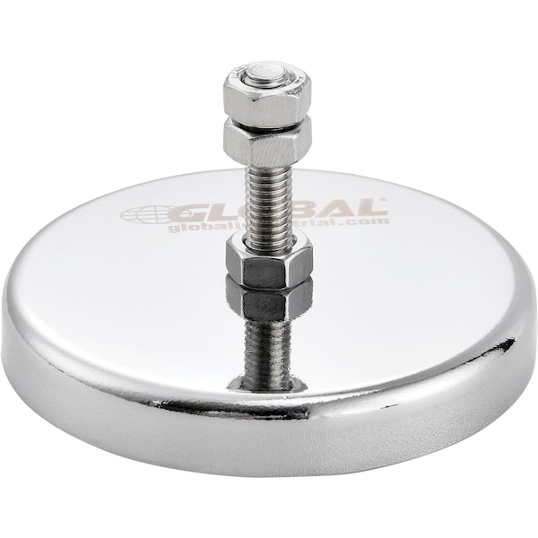 Global Industrial Ceramic Mount-It Magnet w/ Attached Screw & Nuts, 65 Lbs. Pull, 6PK 320762 - main